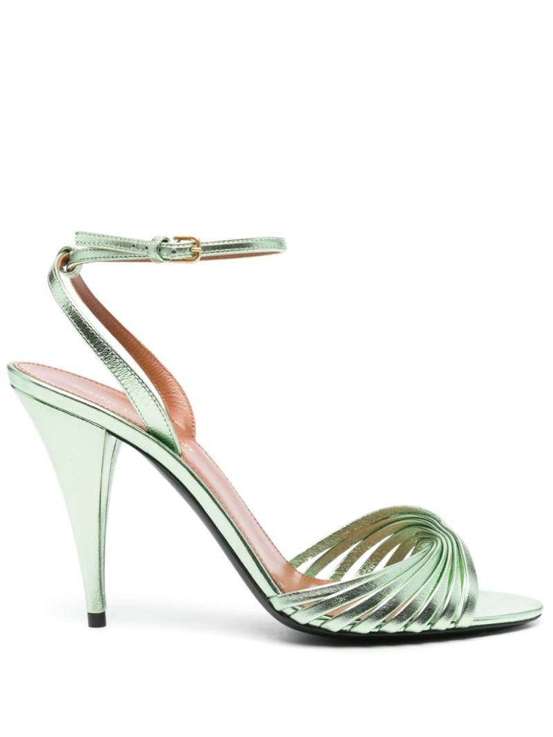 Saint Laurent 100mm Tina sandals - Green von Saint Laurent