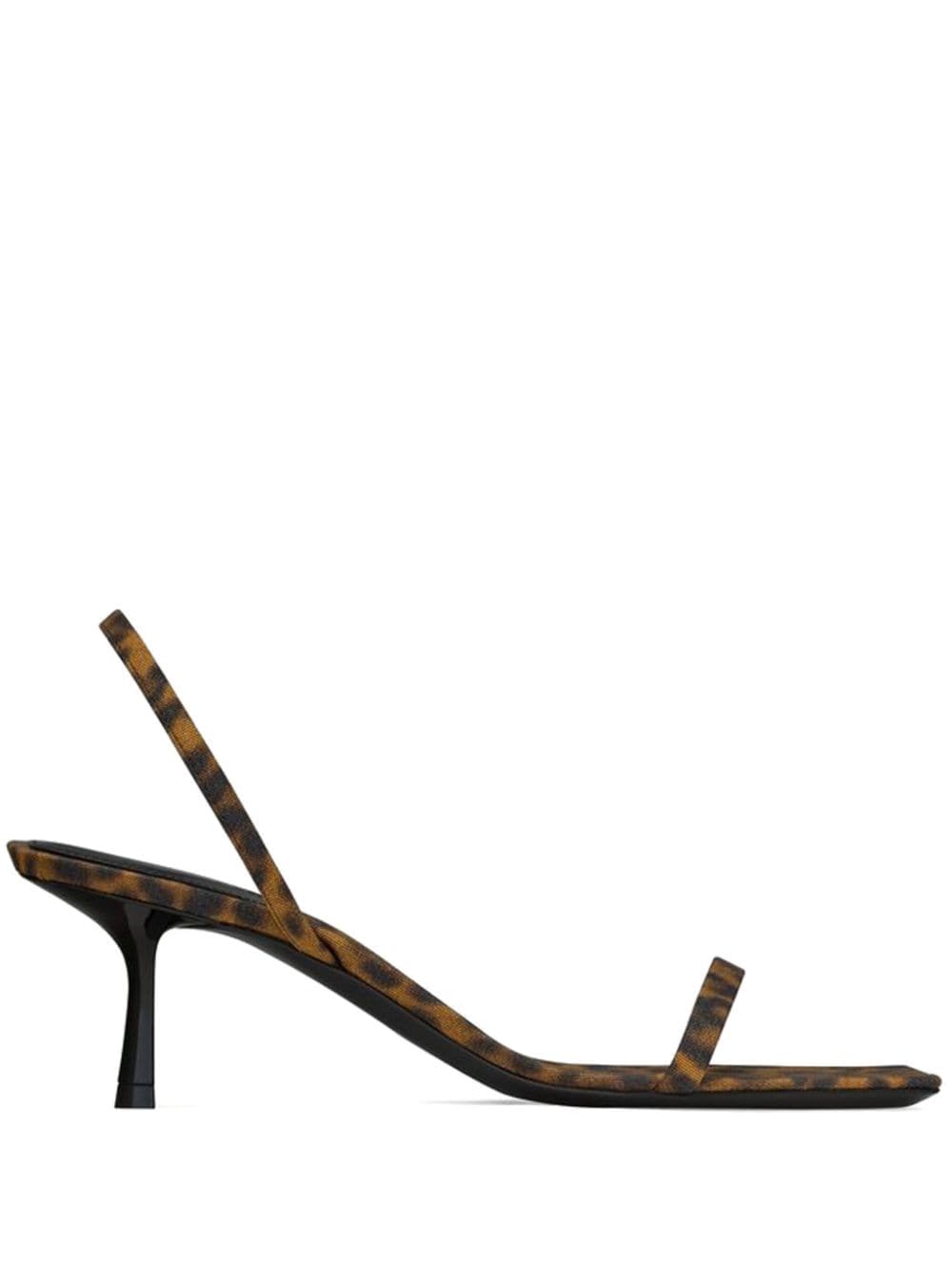 Saint Laurent 55mm Jaspe sandals - Brown von Saint Laurent