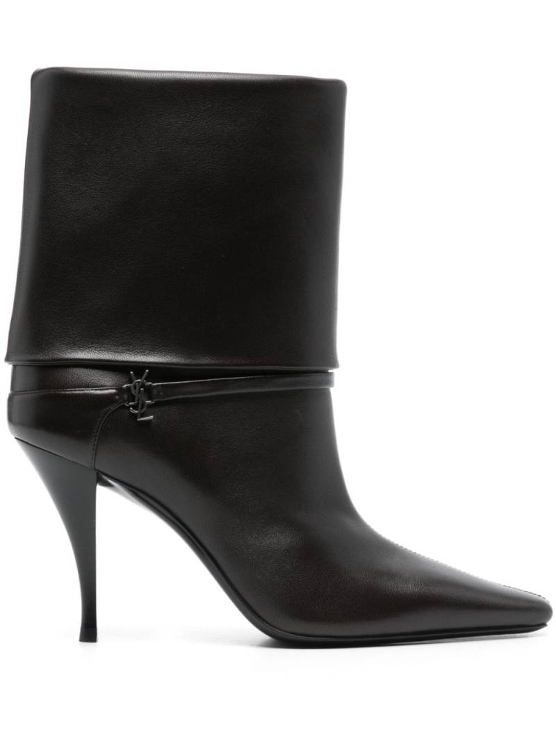 Saint Laurent 90mm Niki boots - Brown von Saint Laurent