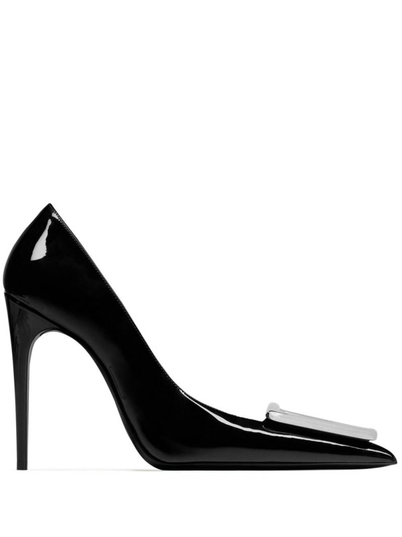 Saint Laurent Avenue 110mm leather pumps - Black von Saint Laurent