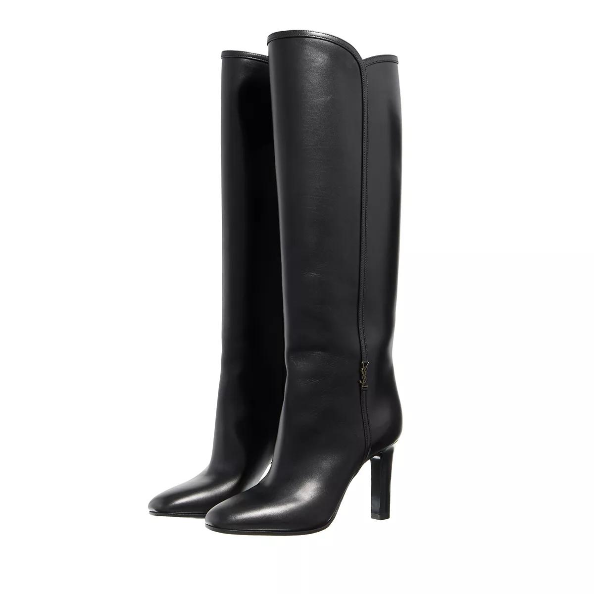 Saint Laurent Boots & Stiefeletten - Jane Monogram Boots - Gr. 35,5 (EU) - in Schwarz - für Damen von Saint Laurent