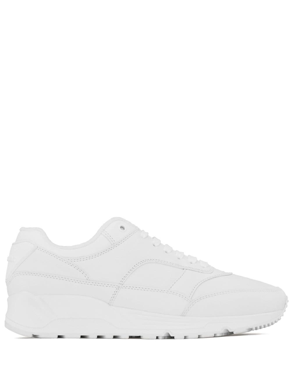 Saint Laurent Bump leather sneakers - White von Saint Laurent