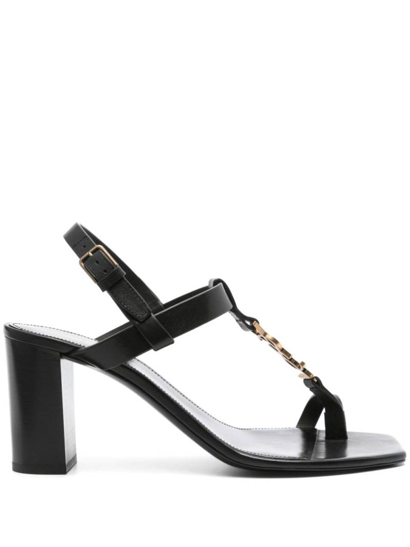 Saint Laurent 75mm Cassandra sandals - Black von Saint Laurent