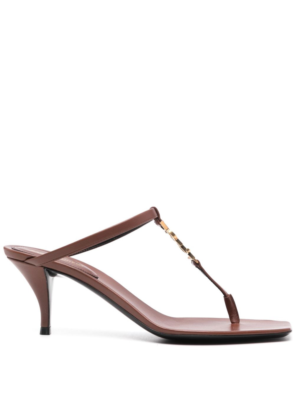 Saint Laurent 60mm Cassandre mules - Brown von Saint Laurent