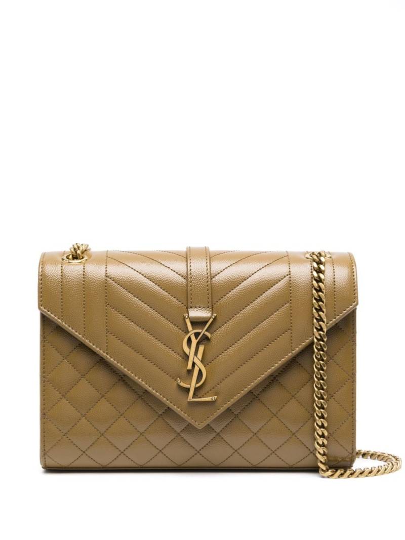 Saint Laurent Cassandra quilted shoulder bag - Brown von Saint Laurent