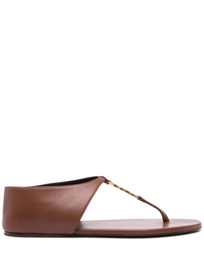 Saint Laurent Cassandra sandals - Brown von Saint Laurent