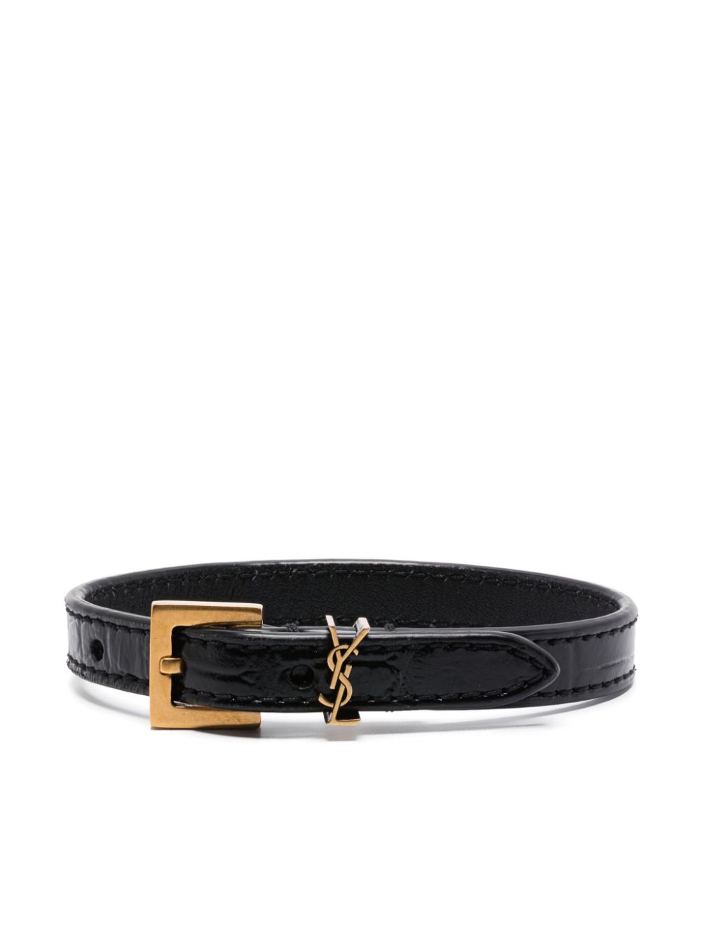 Saint Laurent Cassandre Belt bracelet - Black von Saint Laurent