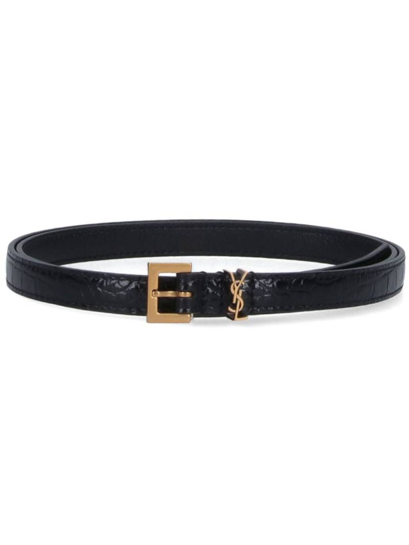 Saint Laurent Cassandre belt - Black von Saint Laurent