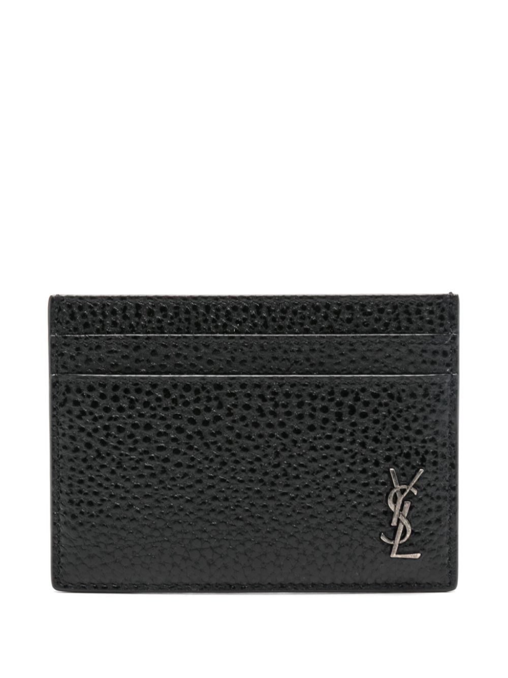 Saint Laurent Cassandre-logo wallet - Black von Saint Laurent