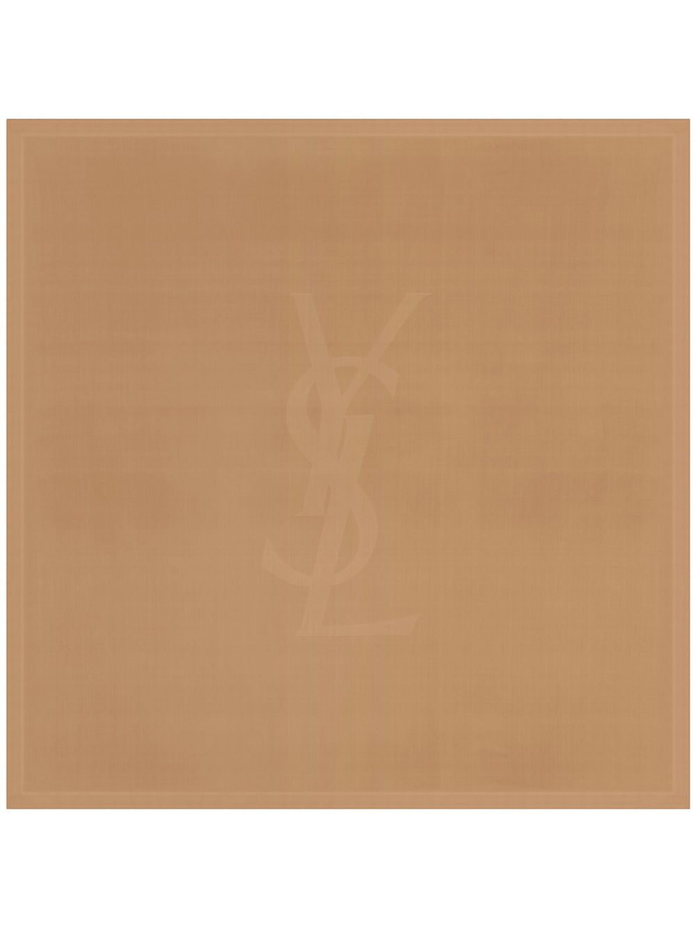 Saint Laurent Cassandre silk scarf - Brown von Saint Laurent