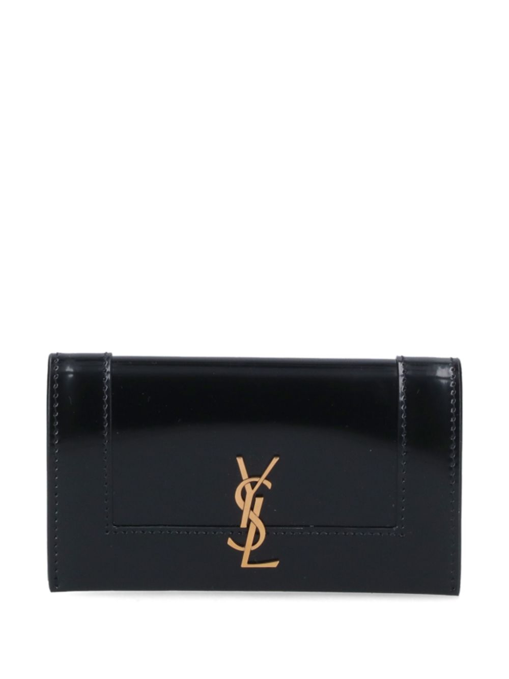 Saint Laurent Cassandre wallet - Black von Saint Laurent