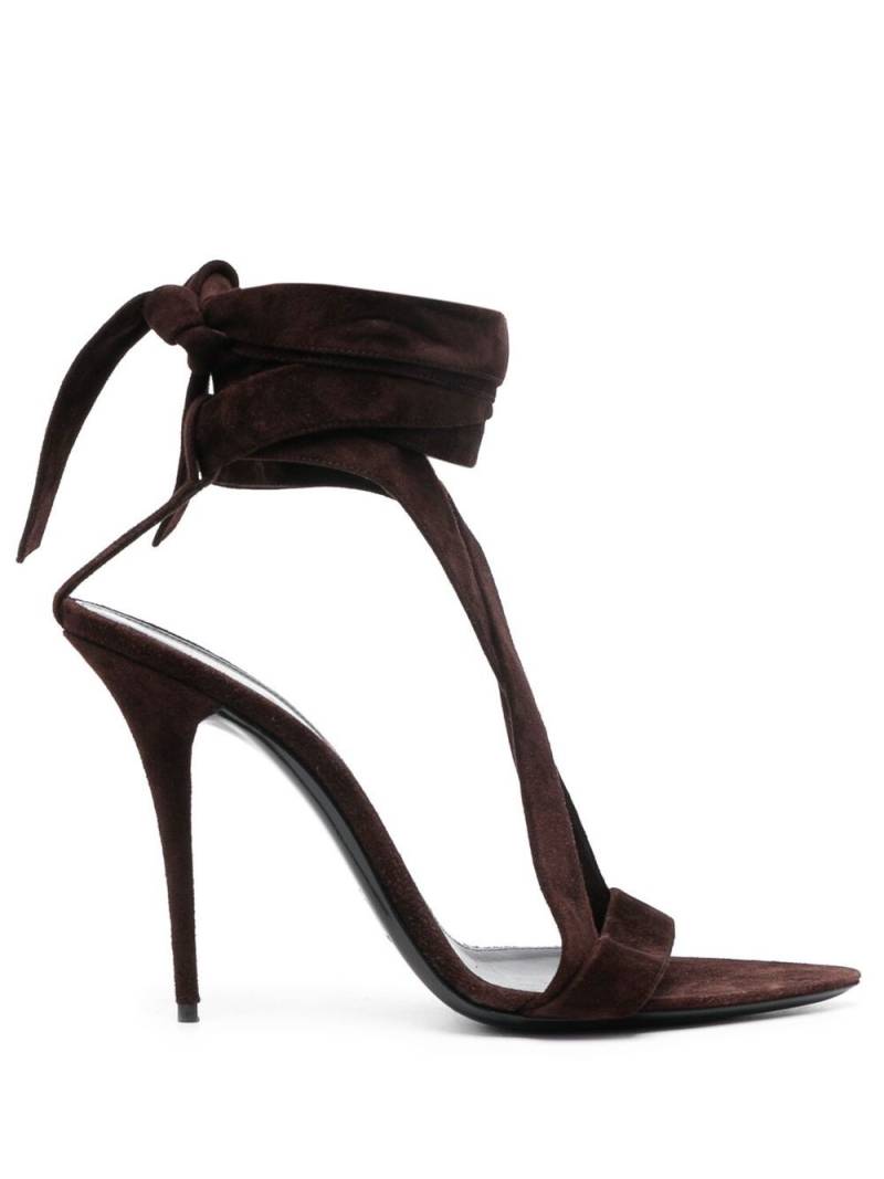 Saint Laurent Deva 105 leather sandals - Brown von Saint Laurent