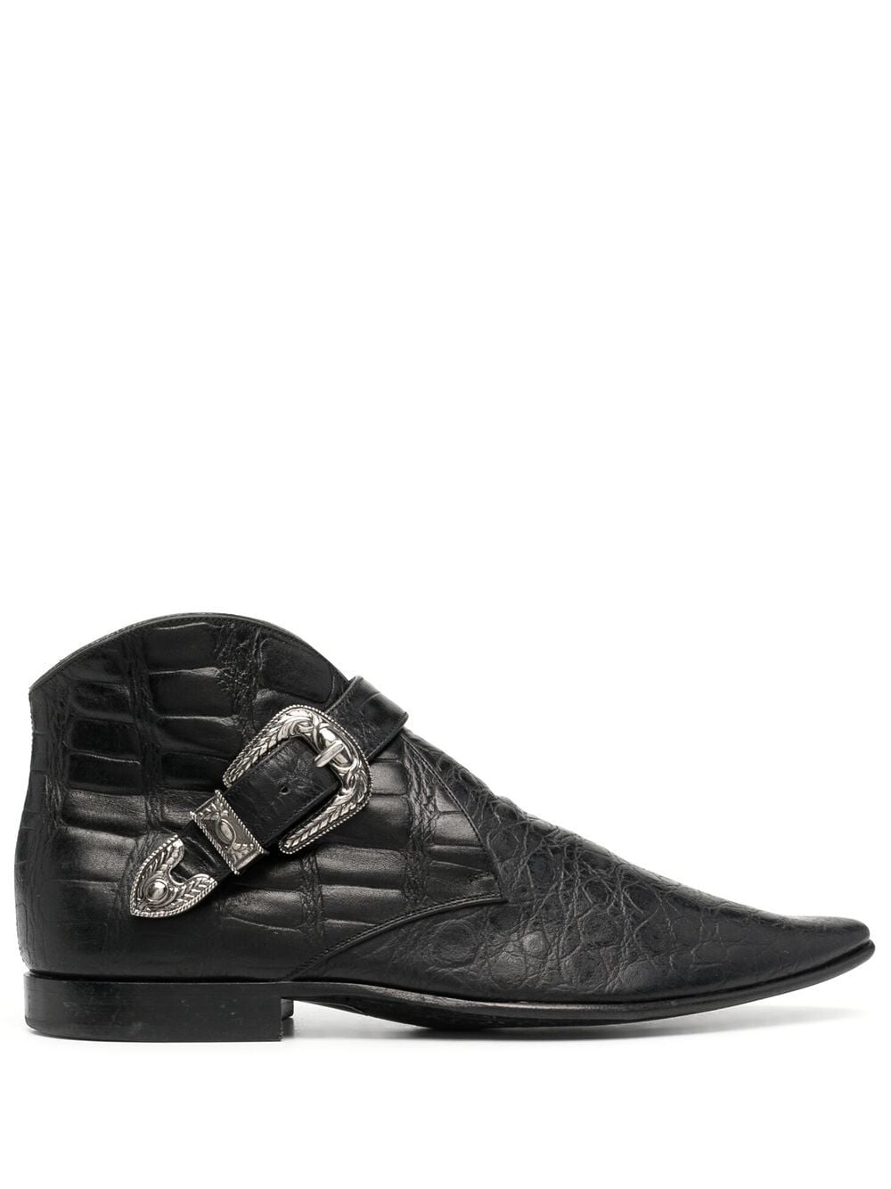 Saint Laurent Dixon buckle boots - Black von Saint Laurent