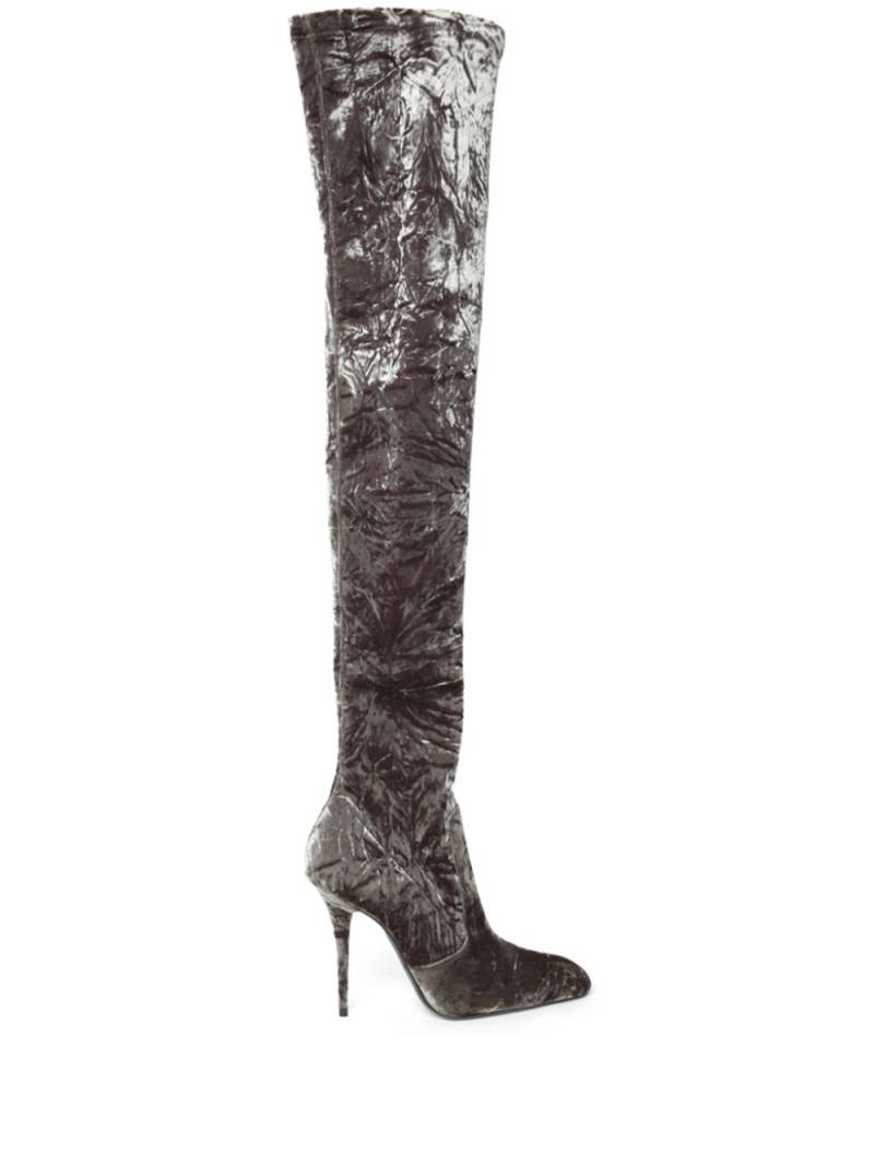 Saint Laurent Ella 110mm thigh-high boots - Green von Saint Laurent