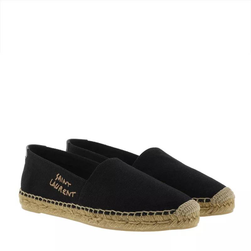 Saint Laurent Espadrilles - Embroidered Espadrilles Canvas - Gr. 39 (EU) - in Schwarz - für Damen von Saint Laurent