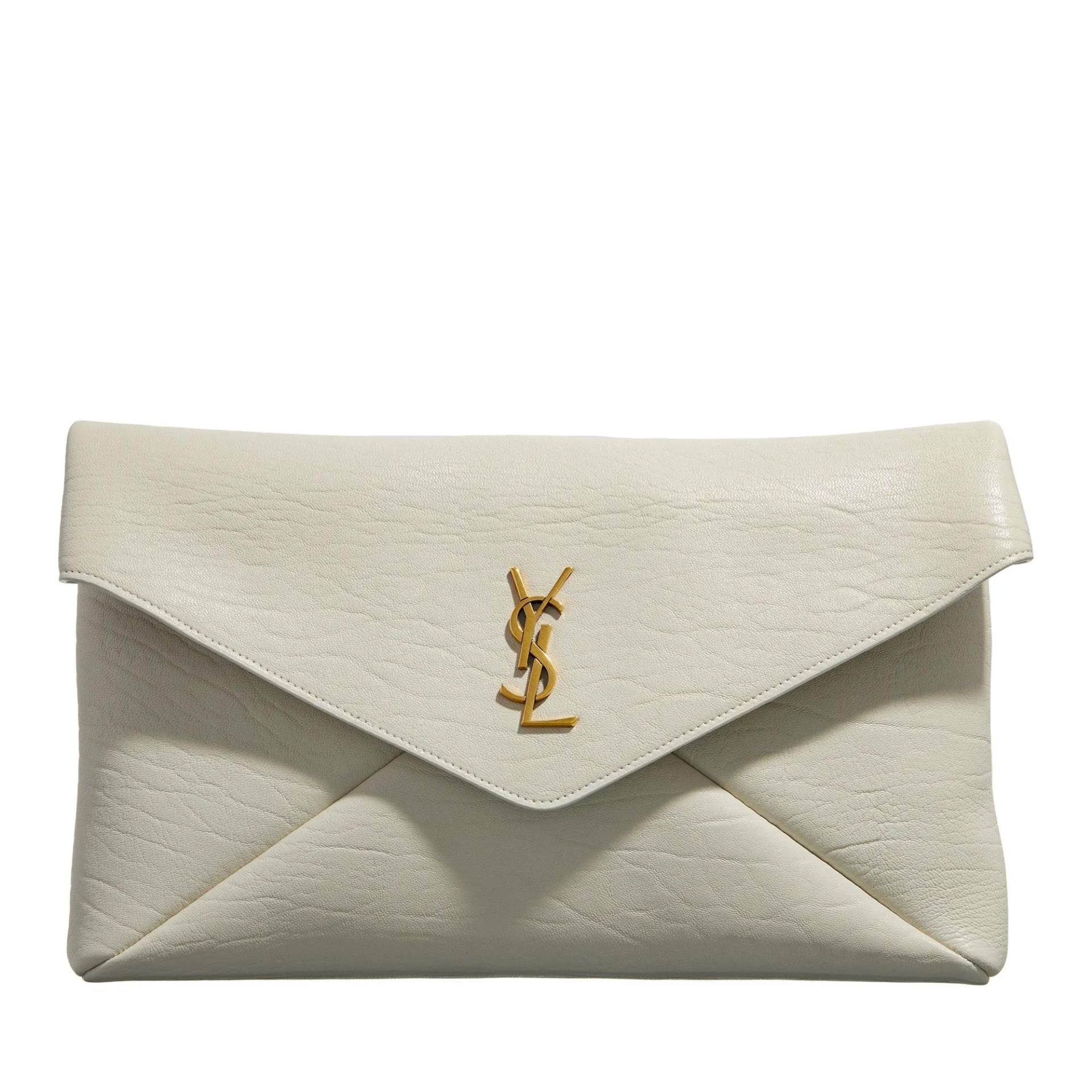 Saint Laurent Handtasche - Cassandre Large Envelope Pouch - Gr. unisize - in Beige - für Damen von Saint Laurent