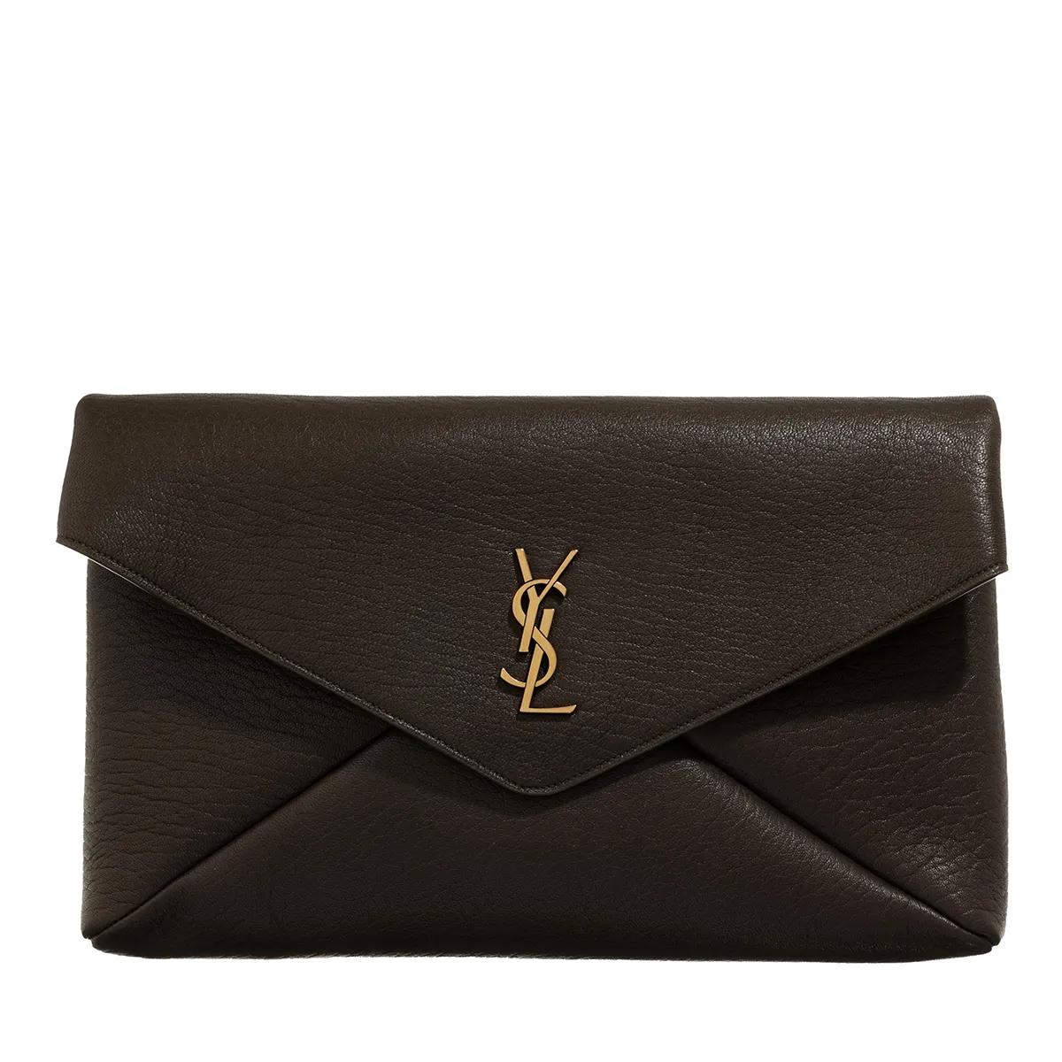 Saint Laurent Handtasche - Cassandre Large Envelope Pouch - Gr. unisize - in Taupe - für Damen von Saint Laurent