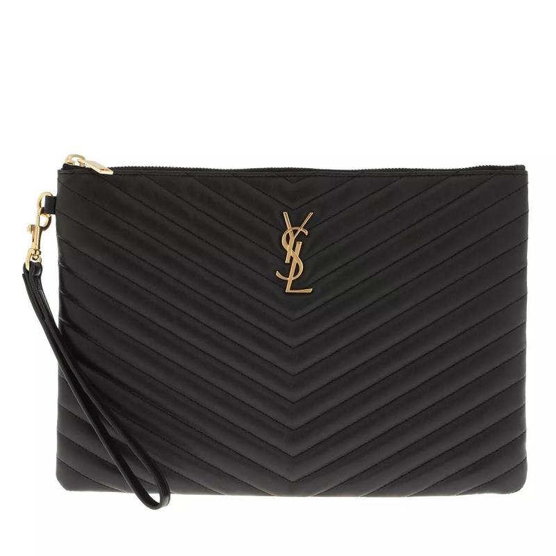 Saint Laurent Handtasche - Monogram Pouch Quilted Leather - Gr. unisize - in Schwarz - für Damen von Saint Laurent