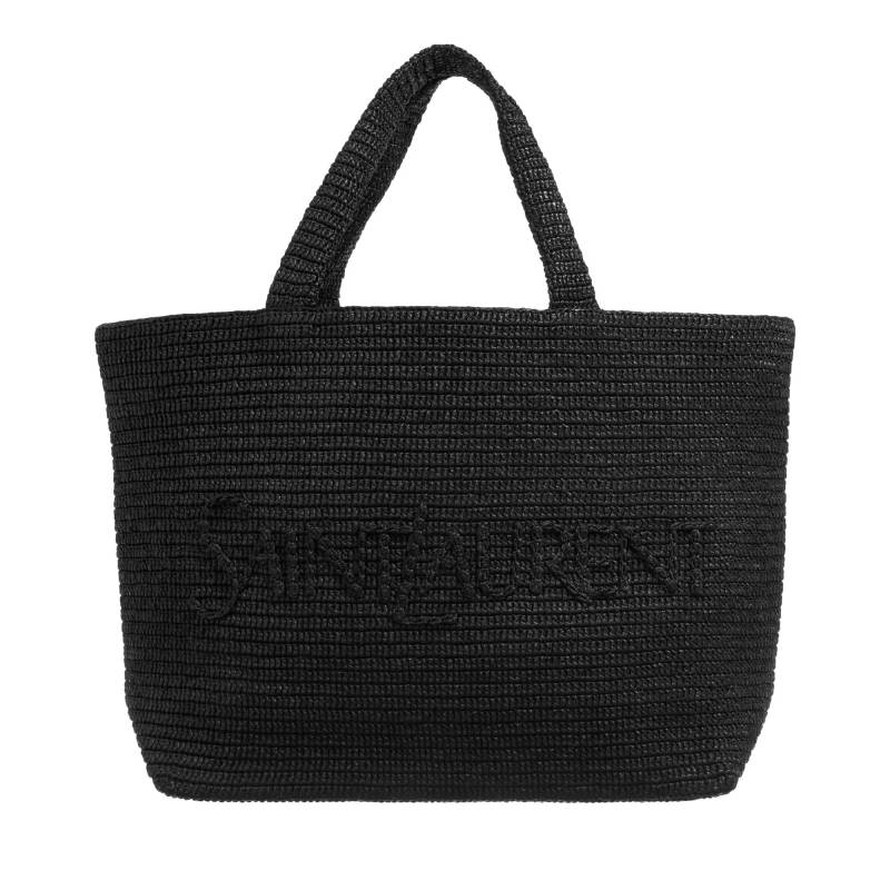 Saint Laurent Handtasche - Raffia Tote Bag - Gr. unisize - in Schwarz - für Damen von Saint Laurent