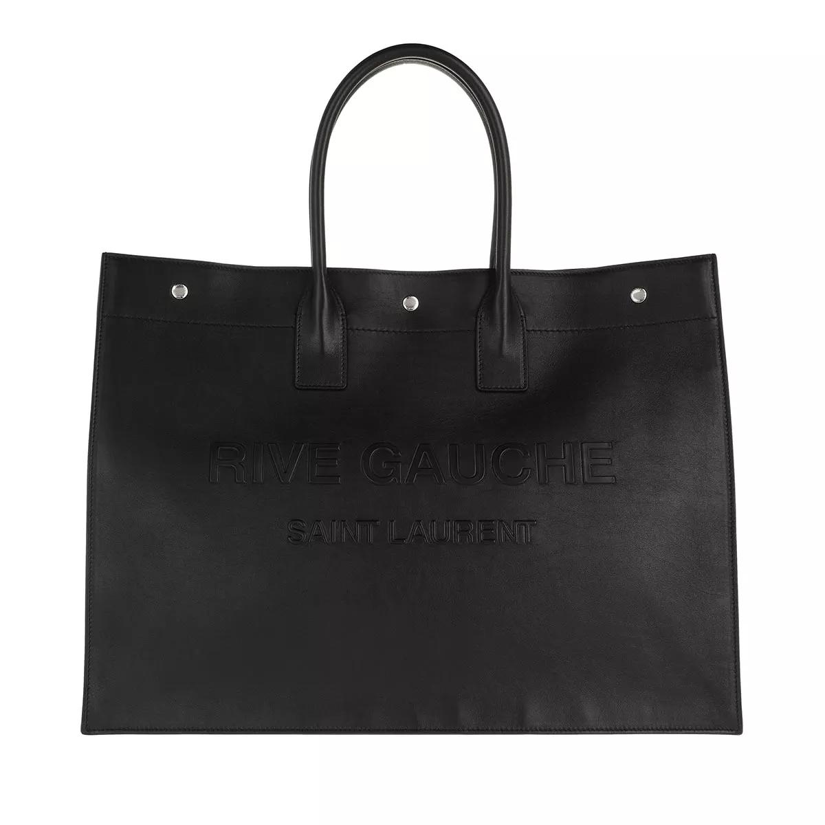 Saint Laurent Handtasche - Rive Gauche Tote Bag Large Leather - Gr. unisize - in Schwarz - für Damen von Saint Laurent