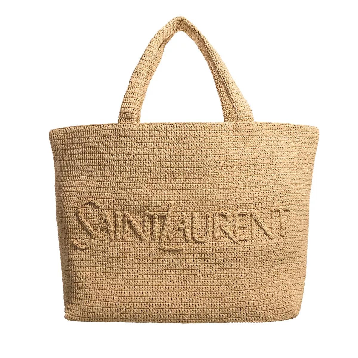 Saint Laurent Henkeltasche - Raffia Tote Bag - Gr. unisize - in Beige - für Damen von Saint Laurent