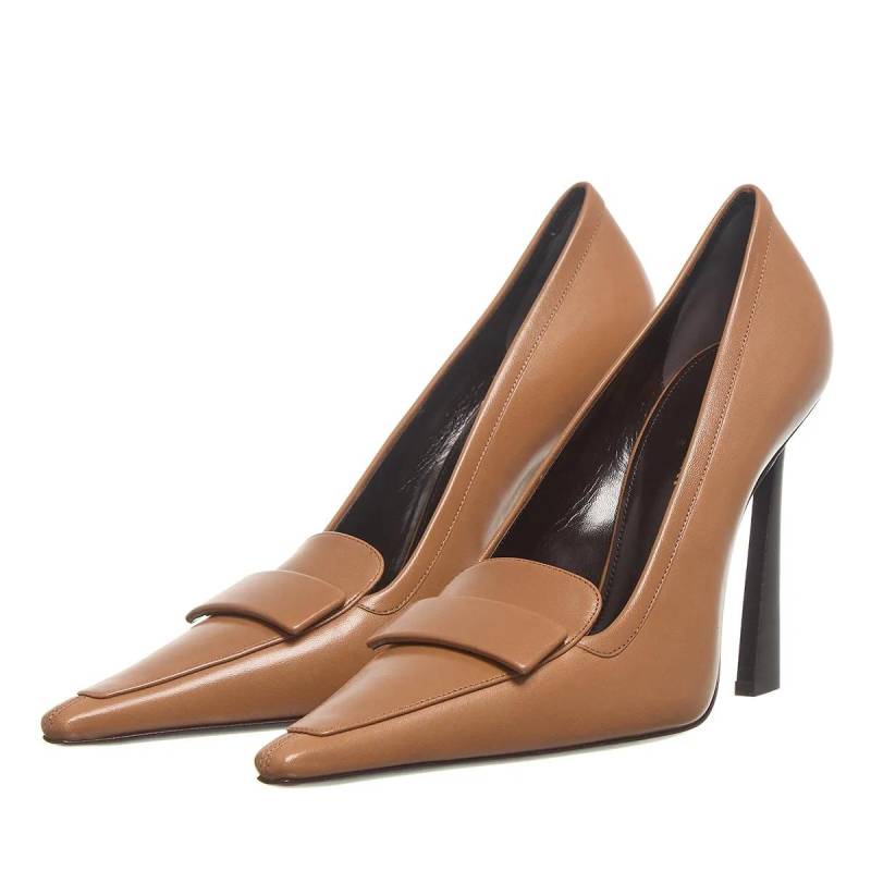 Saint Laurent Hohe Schuhe - D'orsay Pumps - Gr. 37 (EU) - in Cognacbraun - für Damen von Saint Laurent