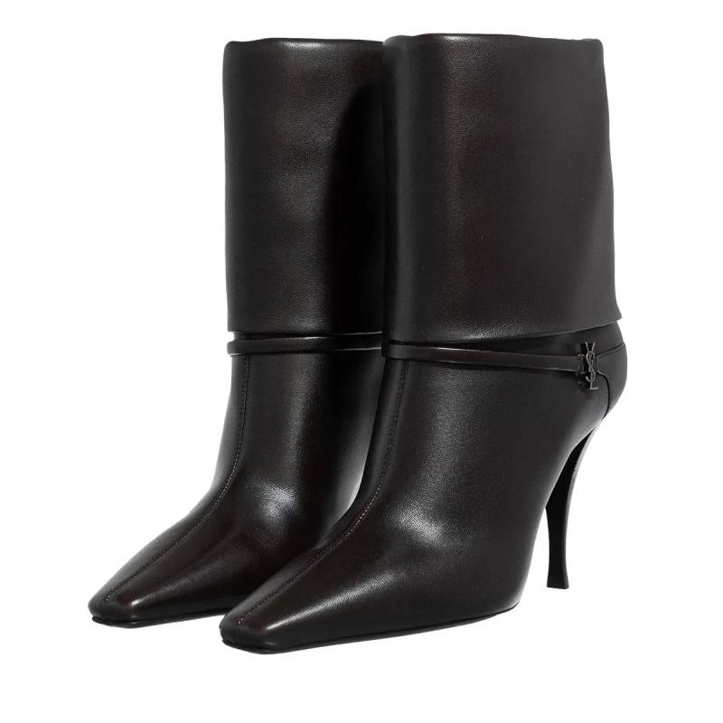 Saint Laurent Hohe Schuhe - Nappa Bootie Pianosa - Gr. 37 (EU) - in Schwarz - für Damen von Saint Laurent