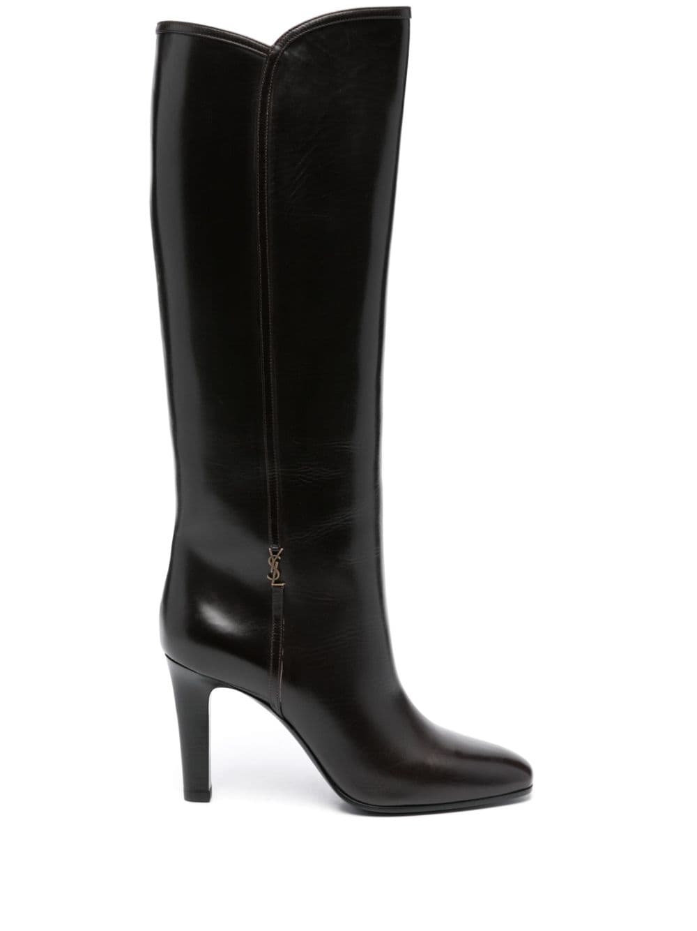 Saint Laurent 100mm Jane boots - Brown von Saint Laurent