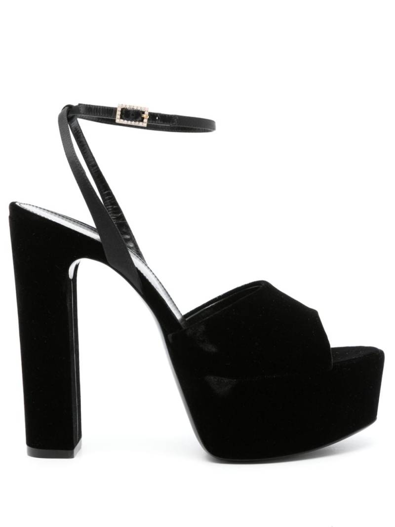 Saint Laurent 95mm Jodie sandals - Black von Saint Laurent