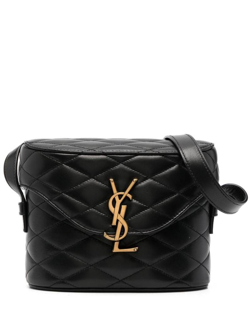 Saint Laurent June diamond-quilt crossbody bag - Black von Saint Laurent