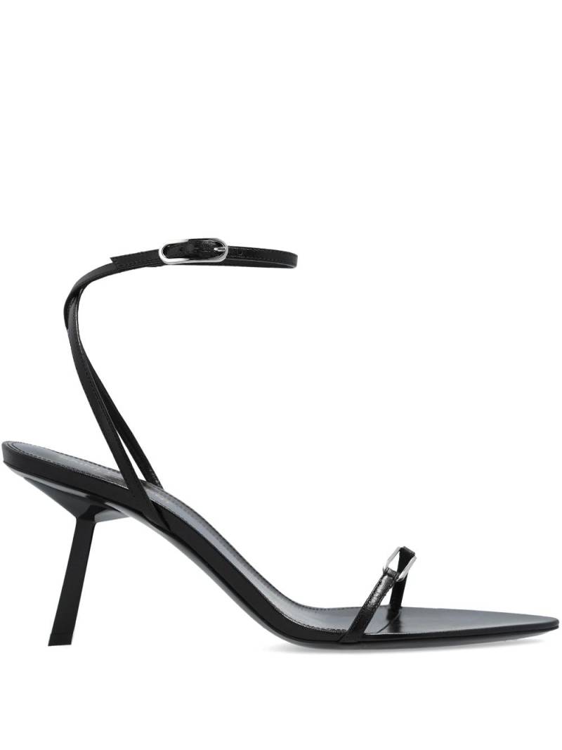 Saint Laurent Kitty 75mm leather sandals - Black von Saint Laurent