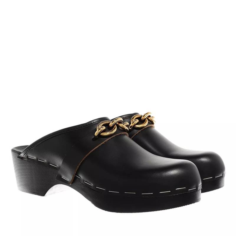 Saint Laurent Slipper & Pantoletten - Le Maillon Clogs Leather - Gr. 40 (EU) - in Schwarz - für Damen von Saint Laurent