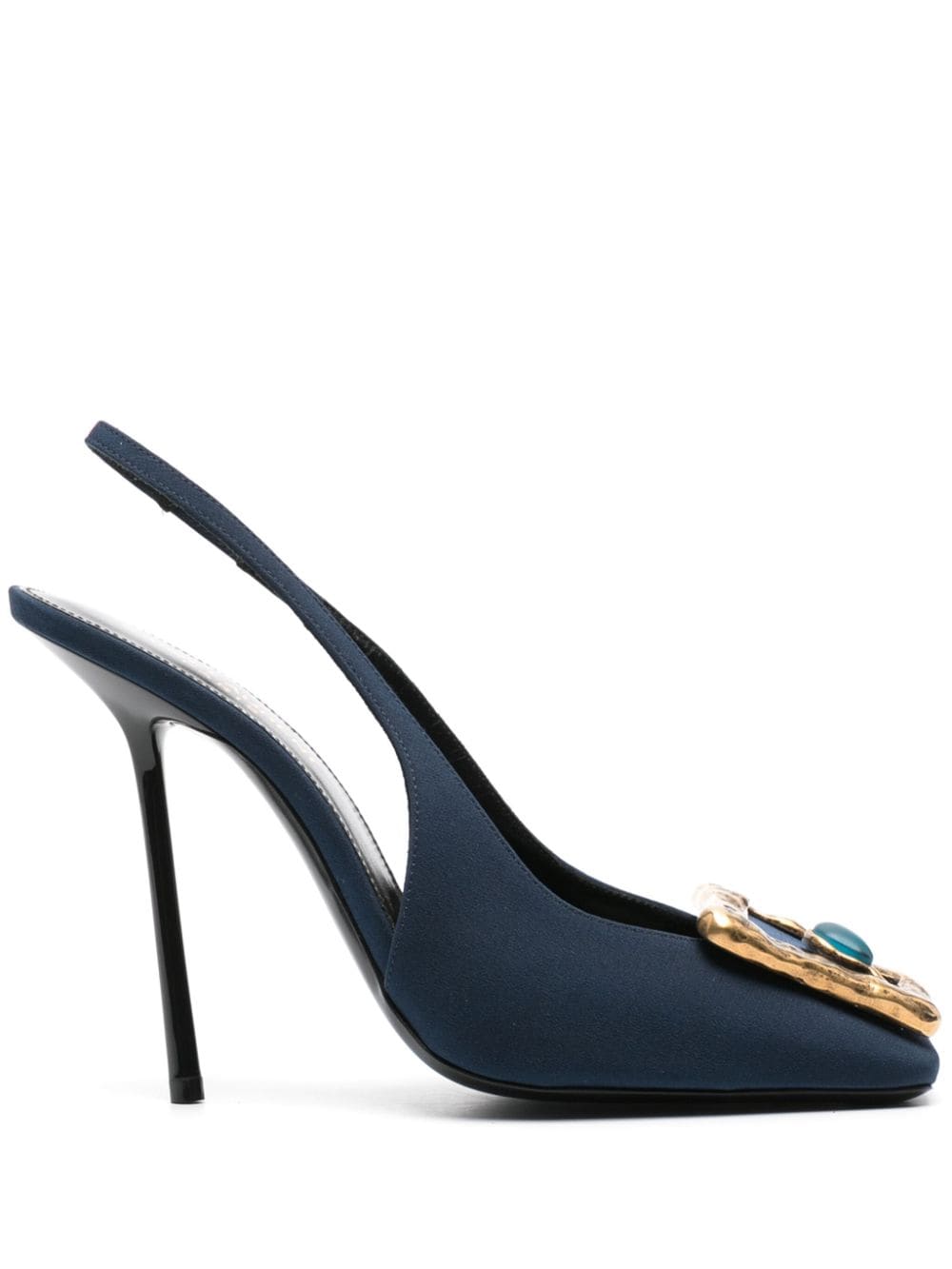 Saint Laurent 115mm Maxine slingback pumps - Blue von Saint Laurent