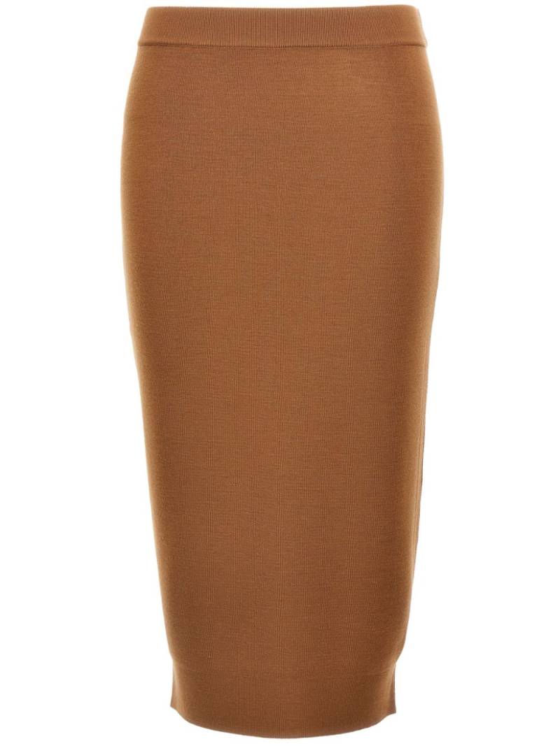 Saint Laurent Mila pencil skirt - Brown von Saint Laurent