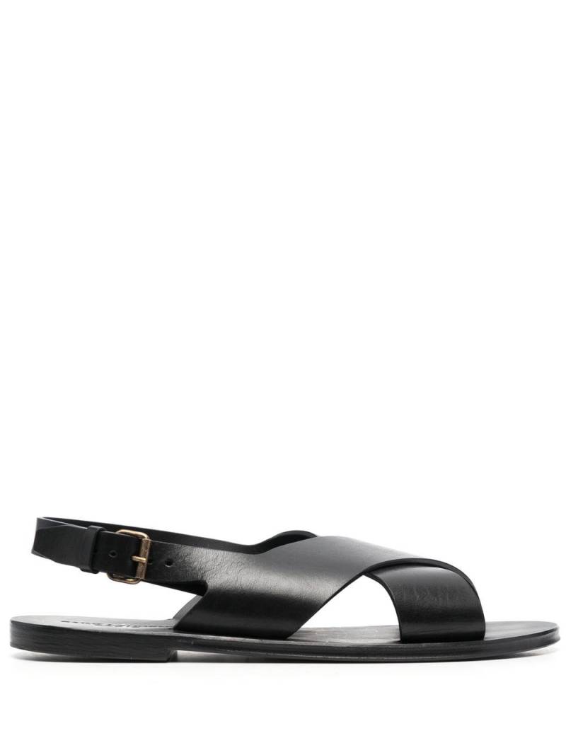 Saint Laurent Mojave crisscross sandals - Black von Saint Laurent