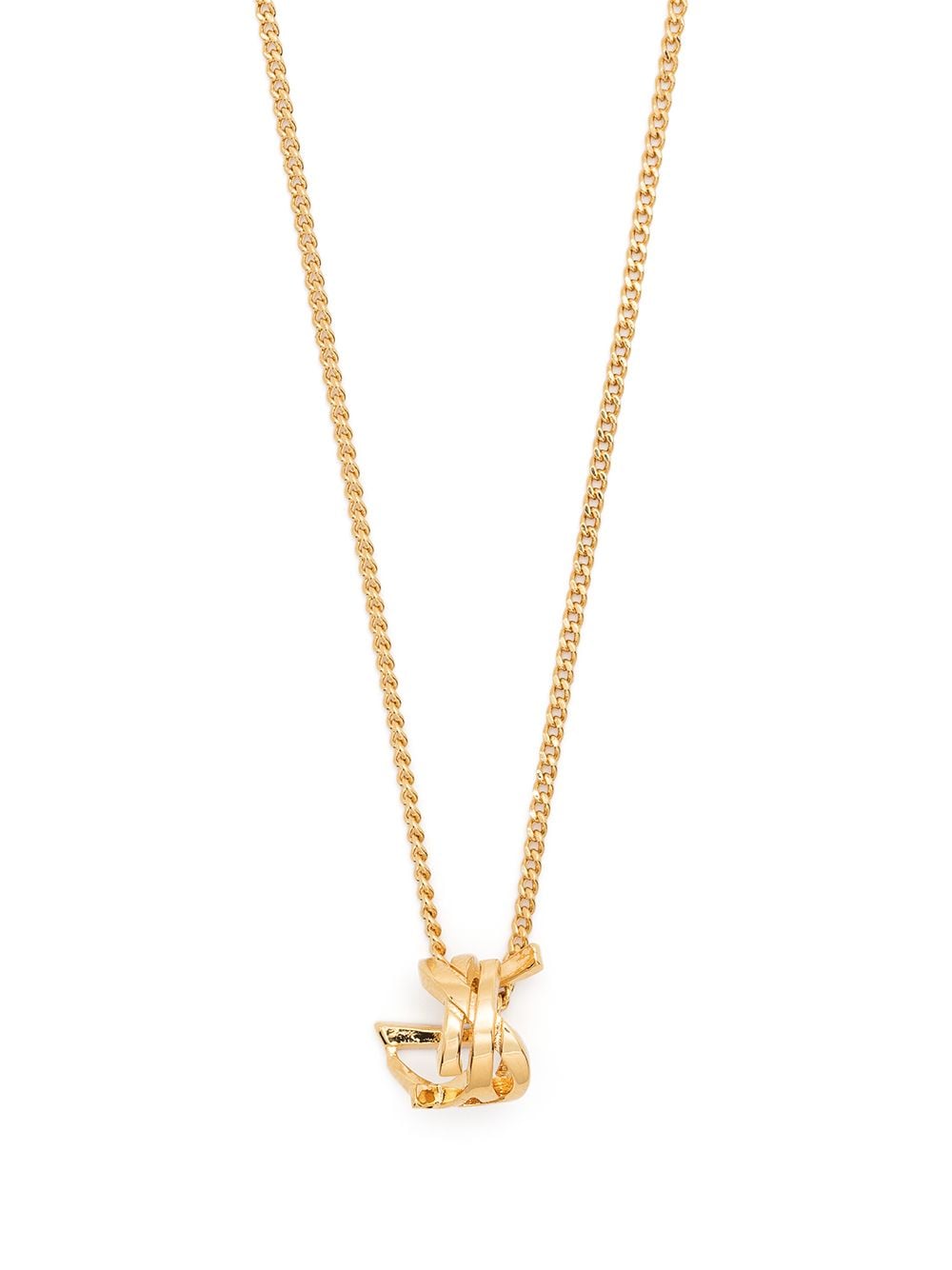 Saint Laurent Monogram Twist pendant necklace - Gold von Saint Laurent