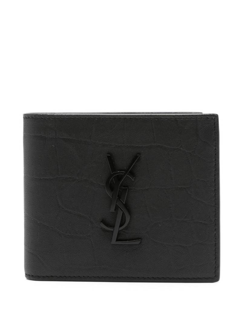 Saint Laurent Cassandre wallet - Black von Saint Laurent