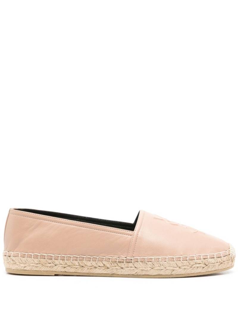 Saint Laurent Cassandre-embossed espadrilles - Neutrals von Saint Laurent