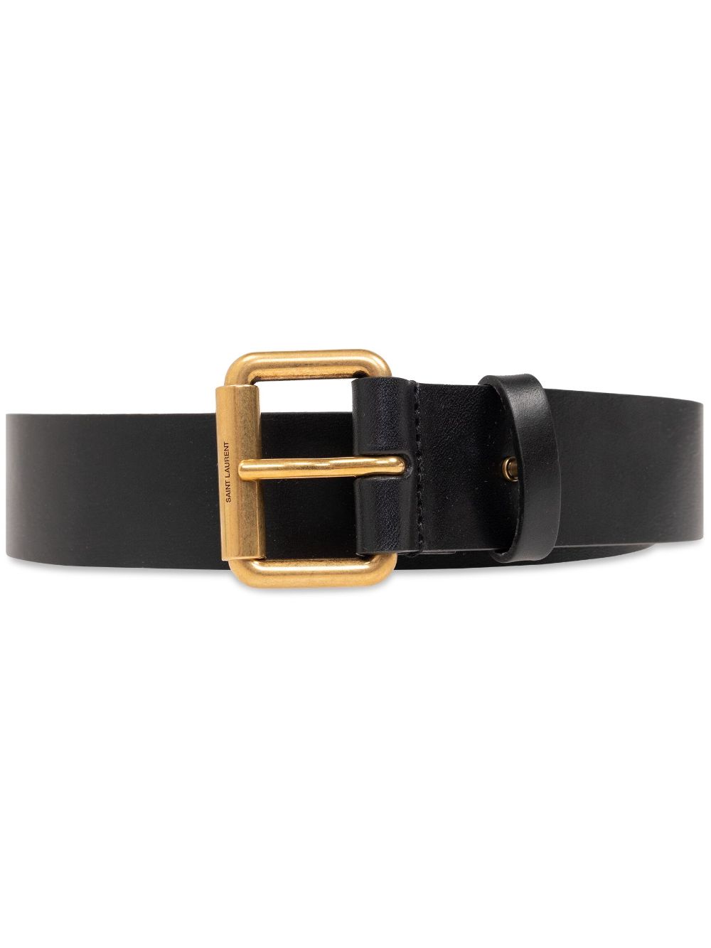 Saint Laurent Motorcycle leather belt - Black von Saint Laurent