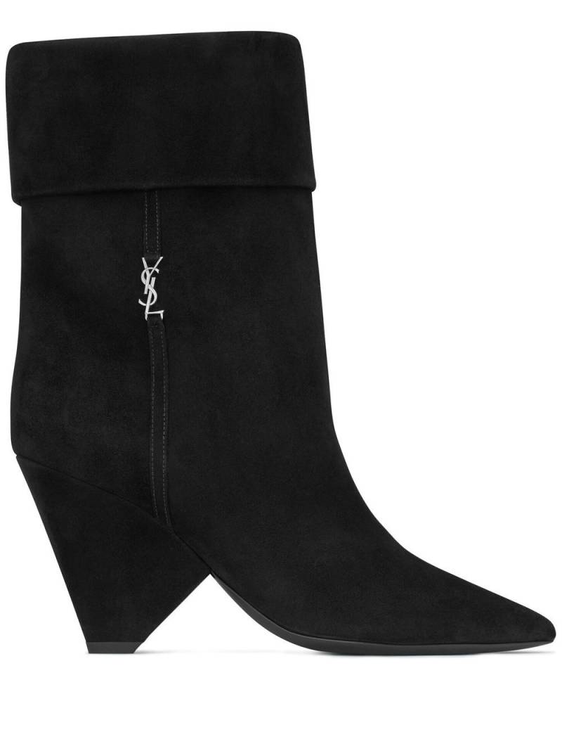 Saint Laurent Niki 85mm ankle boots - Black von Saint Laurent