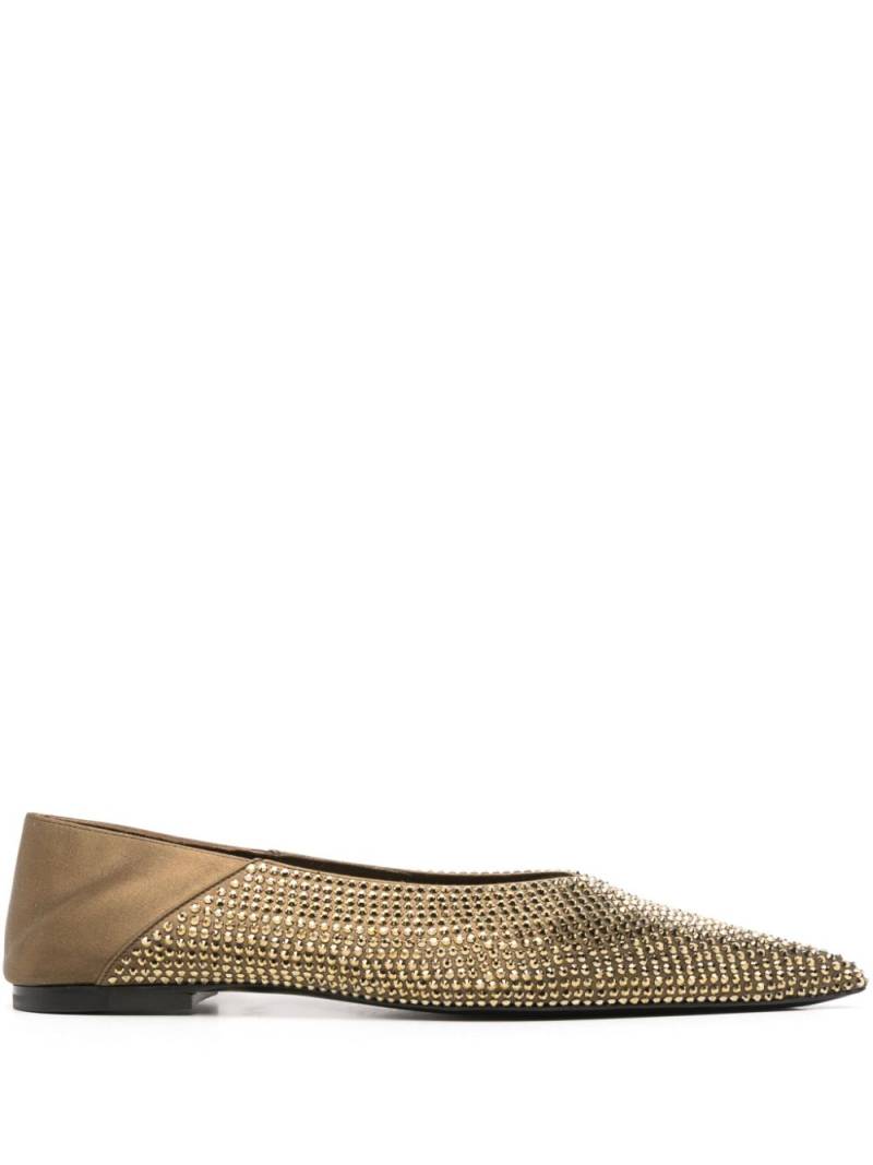 Saint Laurent Nour slippers - Green von Saint Laurent