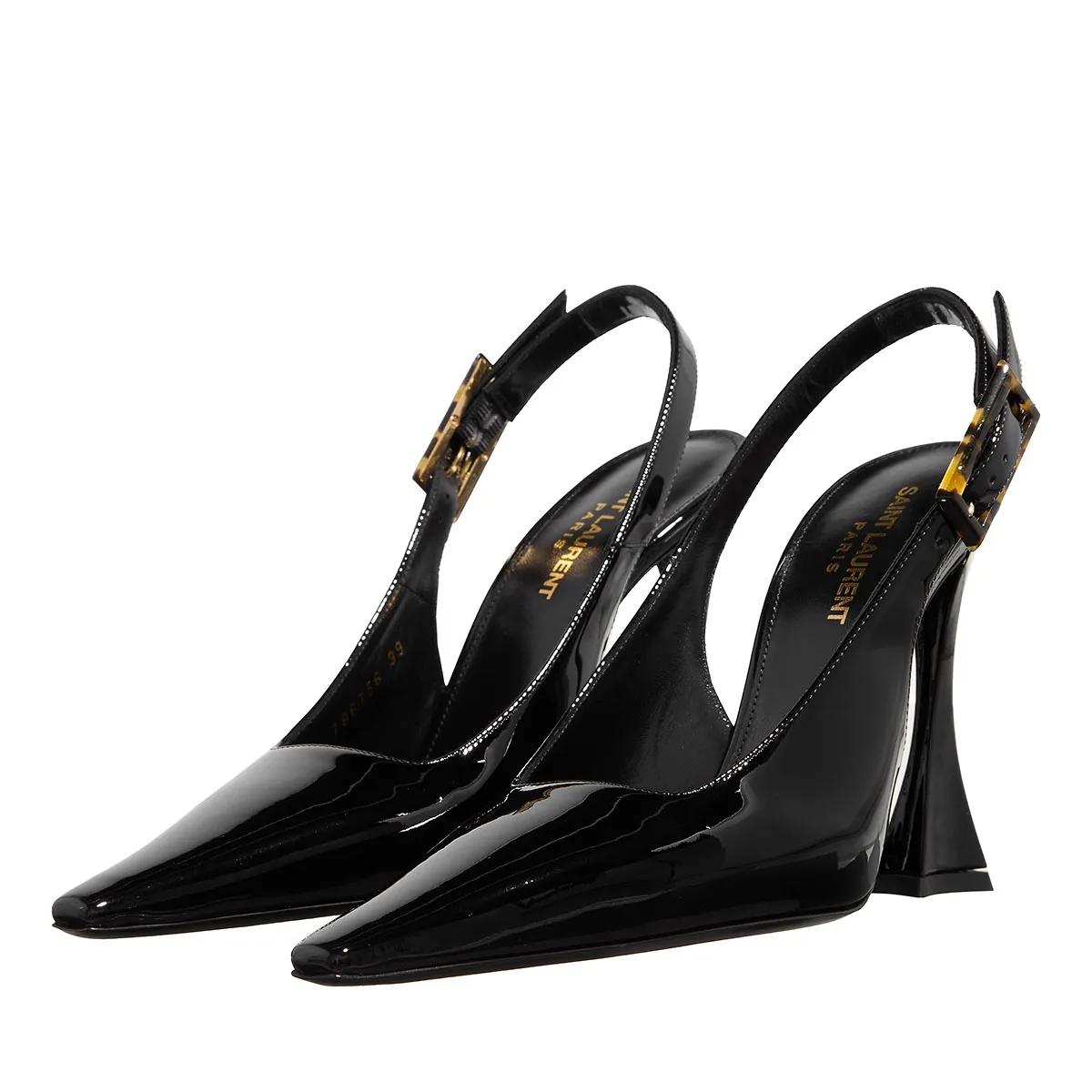 Saint Laurent Pumps & High Heels - Dune Patent Leather Slingback Pumps - Gr. 37 (EU) - in Schwarz - für Damen von Saint Laurent