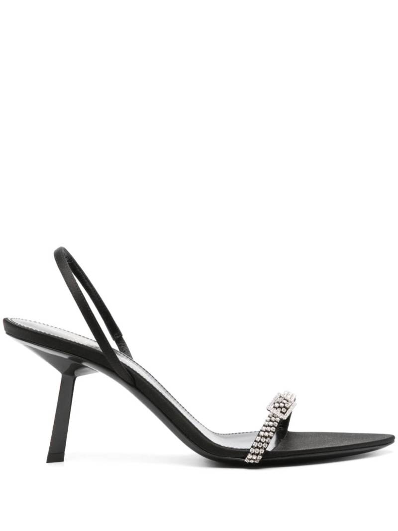 Saint Laurent Rendez-Vous 75mm leather sandals - Black von Saint Laurent