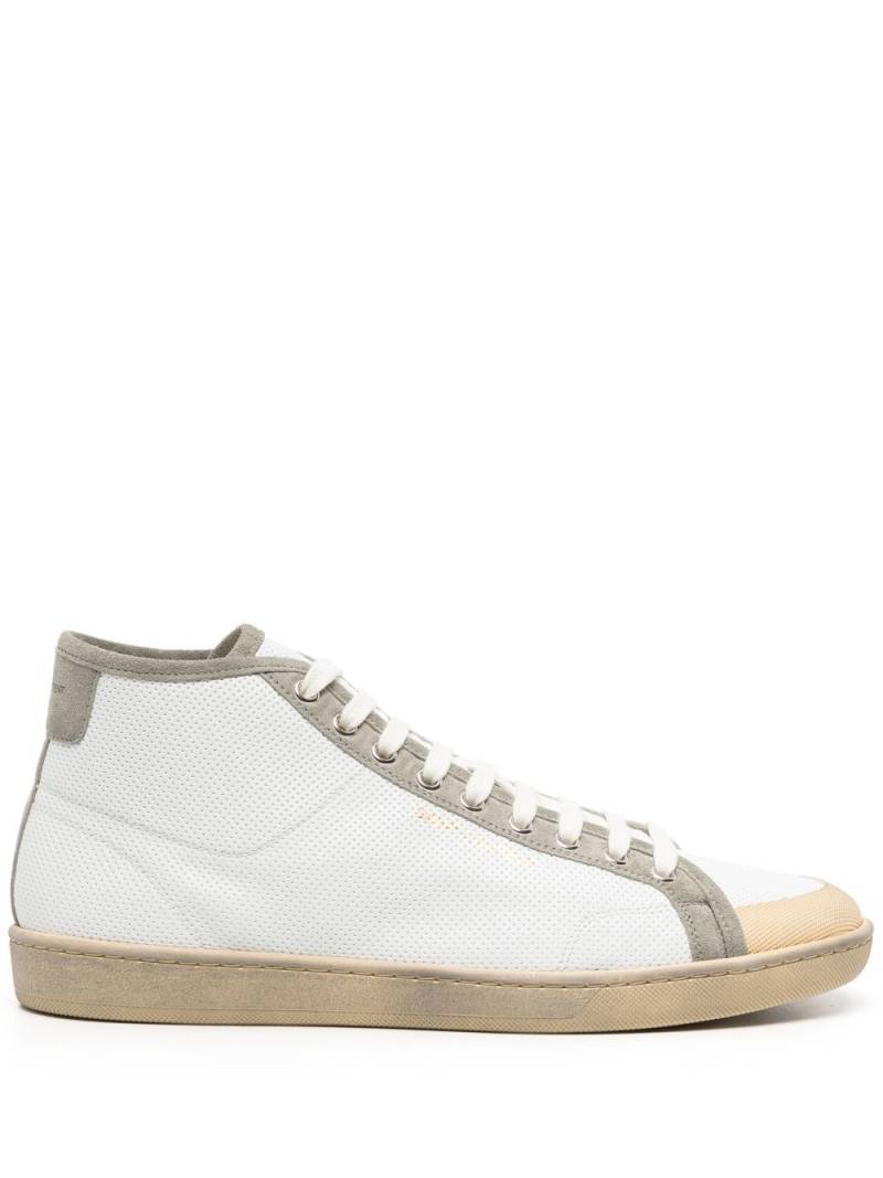 Saint Laurent SL/39 leather sneakers - White von Saint Laurent