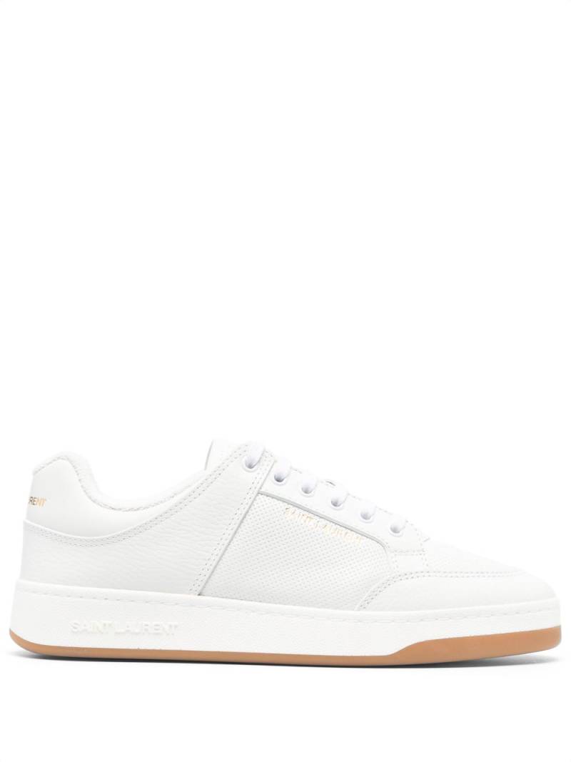 Saint Laurent SL/61 leather perforated sneakers - White von Saint Laurent