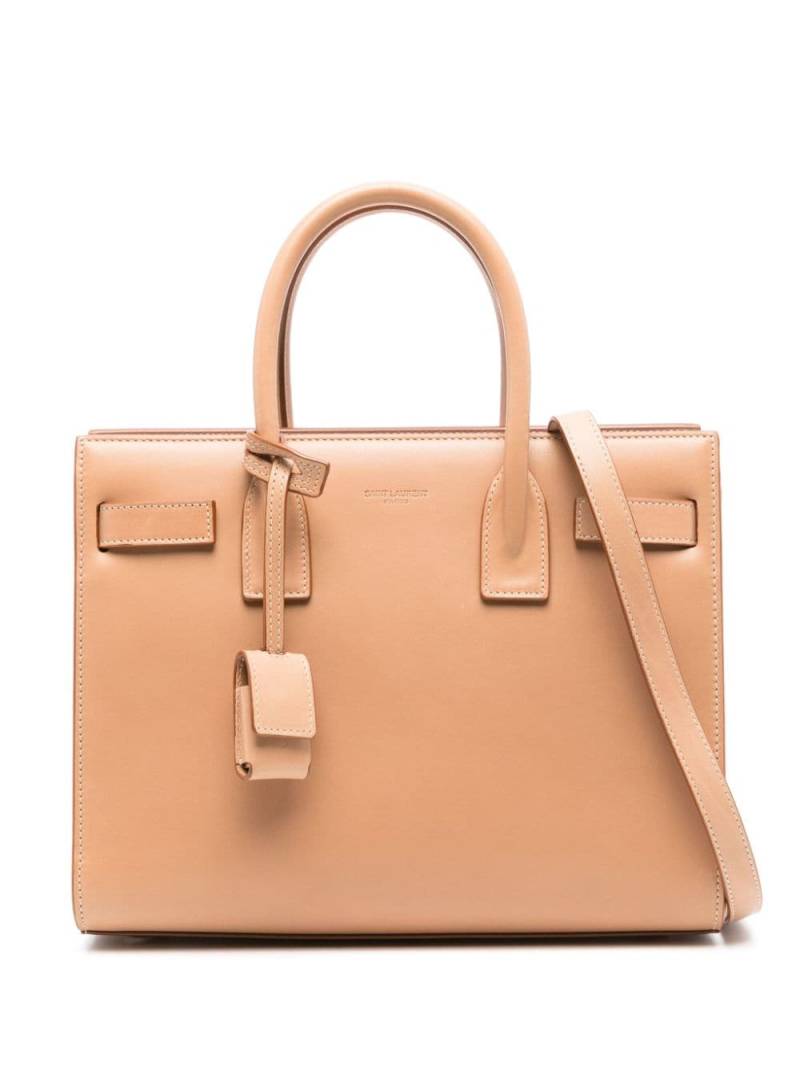 Saint Laurent Sac De Jour leather tote bag - Brown von Saint Laurent