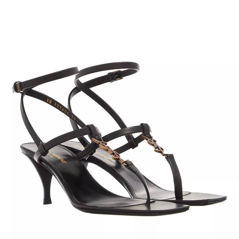 Saint Laurent Sandalen - Cassandra Sandals In Smooth Leather - Gr. 36 (EU) - in Schwarz - für Damen von Saint Laurent