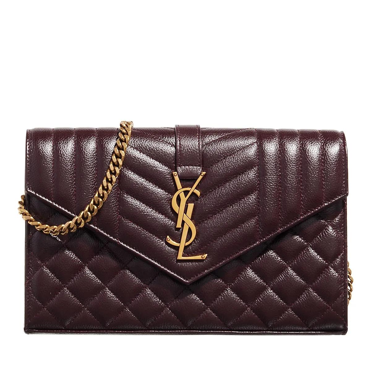 Saint Laurent Schultertasche - Cassandre Chain Wallet - Gr. unisize - in Rot - für Damen von Saint Laurent