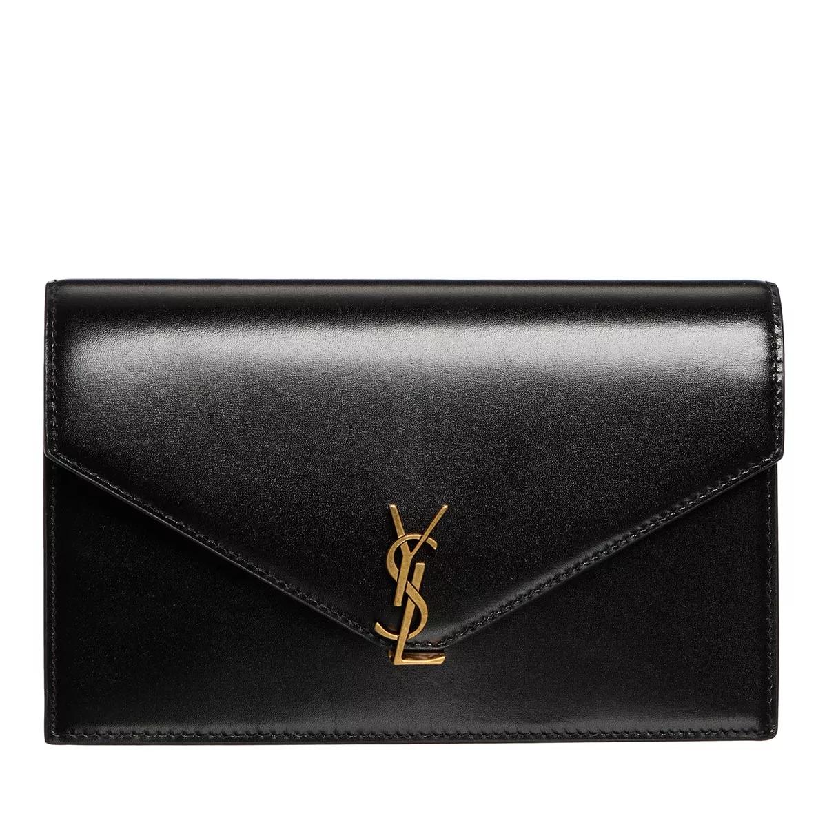 Saint Laurent Schultertasche - Envelope Mini Smooth Leather Bag - Gr. unisize - in Schwarz - für Damen von Saint Laurent