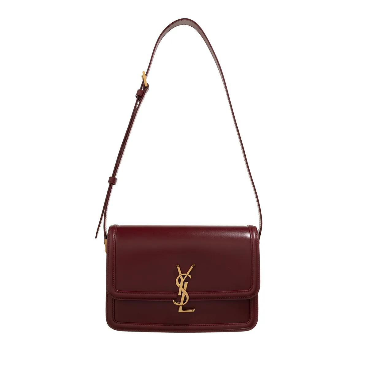 Saint Laurent Schultertasche - Medium Messenger Lock Bag Ultracalf Soft - Gr. unisize - in Rot - für Damen von Saint Laurent